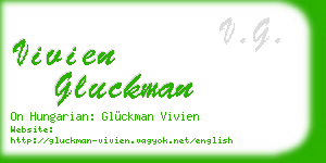 vivien gluckman business card